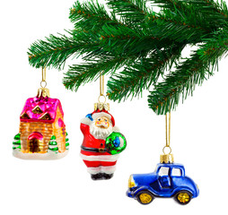 Sticker - Christmas tree and toys