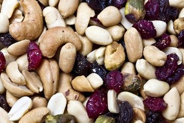 Poster - mixed nuts and dried fruits