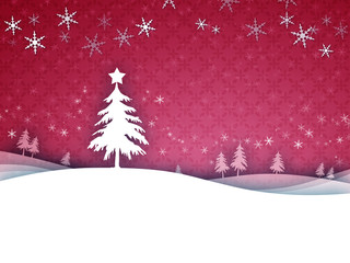 Wall Mural - red christmas