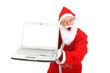 © Sabphoto - surprised santa claus with notebook