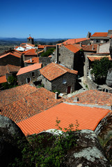 Wall Mural - stone village with red roofs(Portugal)