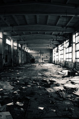 Wall Mural - Abandoned Industrial interior