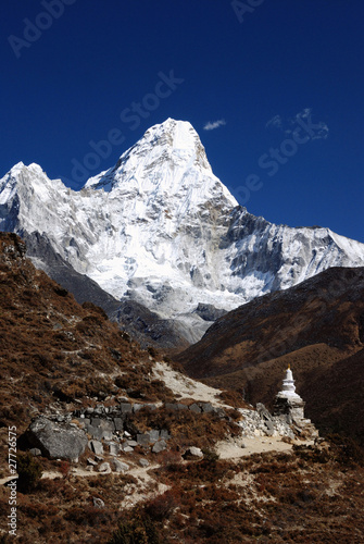 Naklejka samoprzylepna Ama dablam, himalaje, nepal