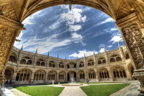 Board z aluminiowym obramowaniem Klasztor jeronimos, Lizbona, Portugalia.