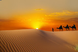 Fototapeta Zachód słońca - Sahara