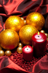 Sticker - Christmas decoration - balls and candles