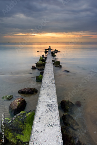 Tapeta ścienna Wschód słońca na oceanie