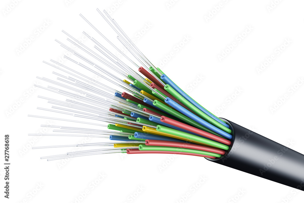 Optic fiber cable - obrazy, fototapety, plakaty 