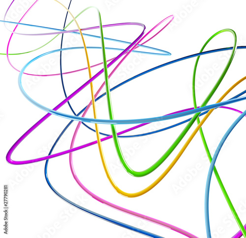 mixed fibre optical funny colored wires