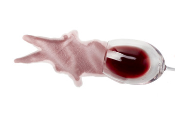 Wall Mural - red wine drink beverage splashing stain dirty