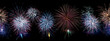repeatable horizontal borger of fireworks blasts