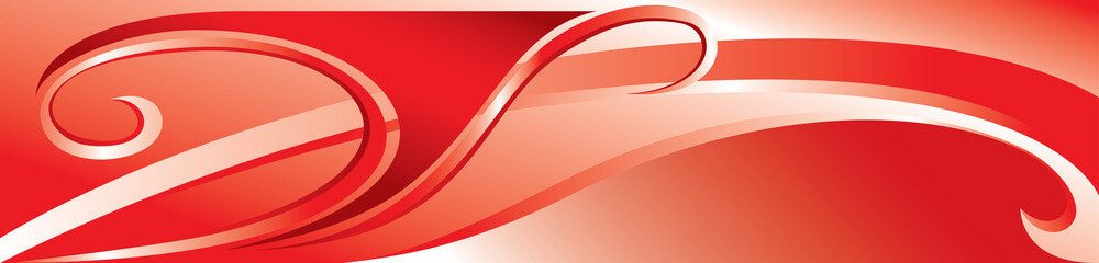 Poster - Vector red flourish background