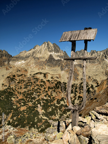 Board z aluminiowym obramowaniem Najmniejsze góry wysokie Tatry