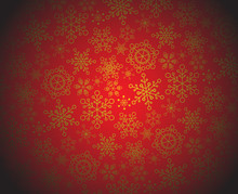 Red And Golden Christmas Pattern