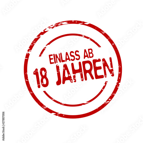 Einlass ab 18 Jahren Adobe Stock