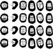 cartoon head emotions