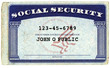 Generic American Social Security Card