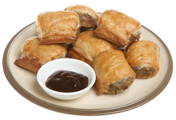 Sticker - Sausage Rolls & Brown Sauce