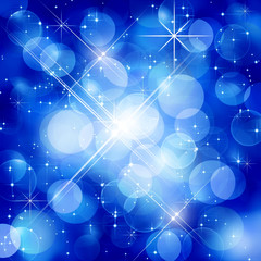 Sticker - Blue holiday background