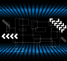Aufkleber - Abstract technology background