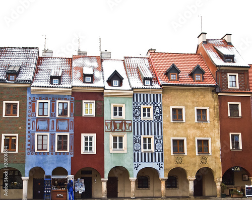 Plakat na papierze fotorealistycznym Stare miasto poznan