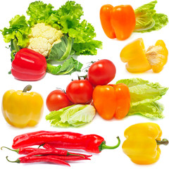 Wall Mural - set vegetables