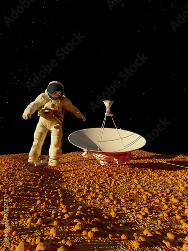 Board z aluminiowym obramowaniem Astronauta