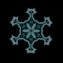 Snowflake Lace Kaleidoscope Decoration