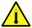 High temperatures symbol