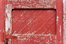 Red Painted Wood Paneling