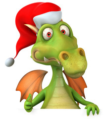 Sticker - Dragon de noël