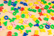© Elnur - Children letters and digits on the table