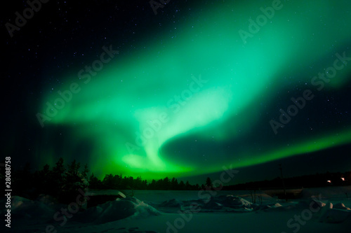 Plakat na papierze fotorealistycznym Aurora borealis / zorza polarna