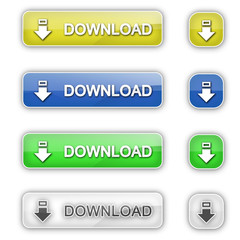 Wall Mural - download button