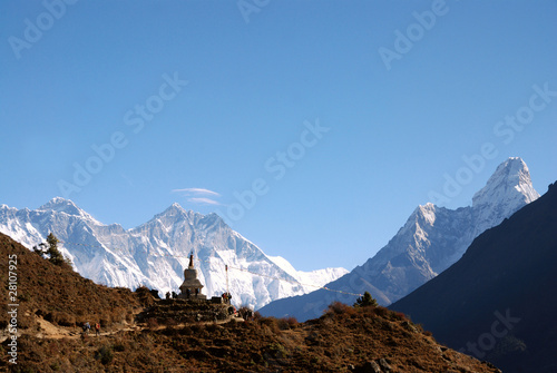 Naklejka samoprzylepna Everest, lhotse, ale kroplówka, nepal