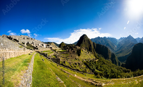 Board z aluminiowym obramowaniem Taras machu picchu