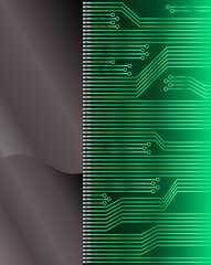 Wall Mural - Circuit board vector background