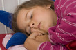 canvas print picture - fünfjähriges Mädchen schläft (mr)