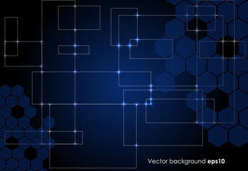 Fototapete - Abstract technology background