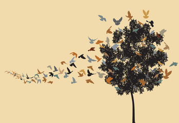Wall Mural - Home to roost