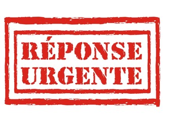 tampon réponse urgente