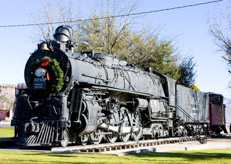 Sticker - steam locomotive, Kingman, Arizona, USA