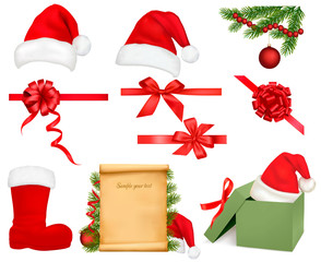 Poster - Set of Christmas objects. Vector.
