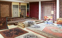 Arabic Carpet Shop Exhibition Colorful Carpets