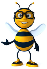 Sticker - Abeille et lunettes