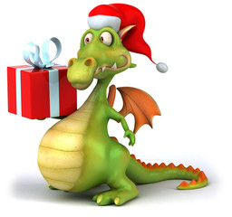 Sticker - Dragon de noël