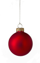 Single Red Christmas Bauble