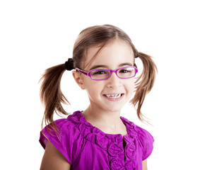 Canvas Print - Girl with glasses