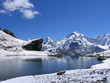Swiss beauty, Jungfrau from Grauseeli lake under Schilthorn
