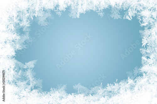 Fotomural natürlich gewachsene Eiskristalle
